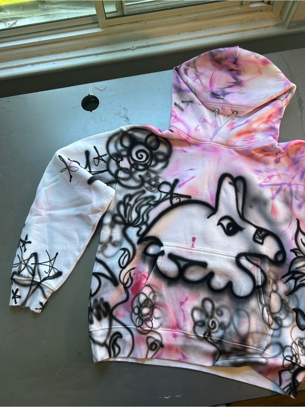 Custom hoodie by artist
